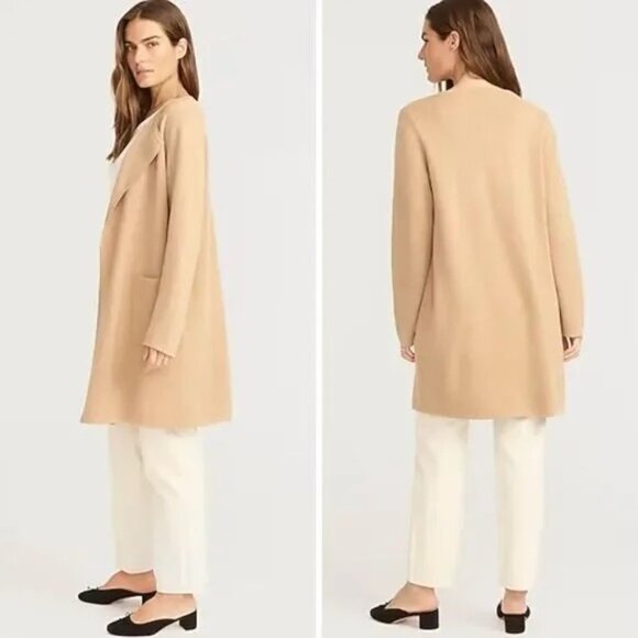 J. Crew Juliette Collarless Open Front Cardigan Sweater Blazer Small - Picture 1 of 13